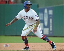 Willie Calhoun Texas Rangers Signed 8x10 Photo PSA
