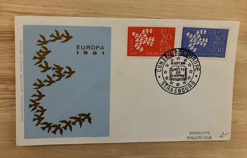 France 1961 FDC -- Europa CEPT  -- 100% charity
