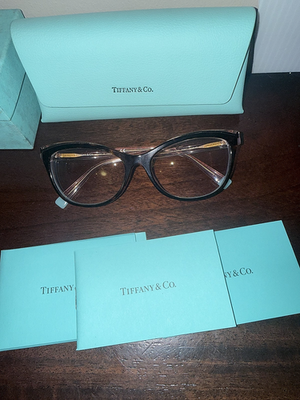 Tiffany co Glasses Frames women, Tortoise color, gold & blue