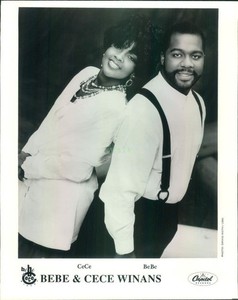 Press Photo: BEBE & CECE WINANS 8x10 B&W 1991