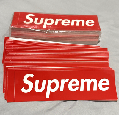 Supreme Box Logo Sticker Red 100% Authentic Brand New - Pack of