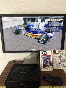 F1 Challenge Sega Saturn 1996 Virgin Foca 1 Official NO Case Formula One Racing