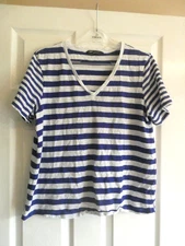ladies preowned marks and spencer topsize 14 v neck short sleeve