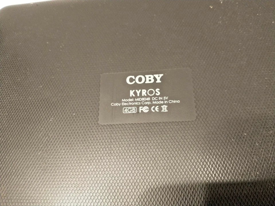 *BROKEN NOT WORKING* COBY KYROS MD8048 4 GB 8 INCH DISPLAY WIFI TABLET BLACK TAB - Image 2 of 4