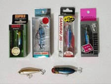 Juego de señuelos de lubina Rapala Daiwa Jackall sin usar (CD-7, 15 g, clip para bolígrafo)