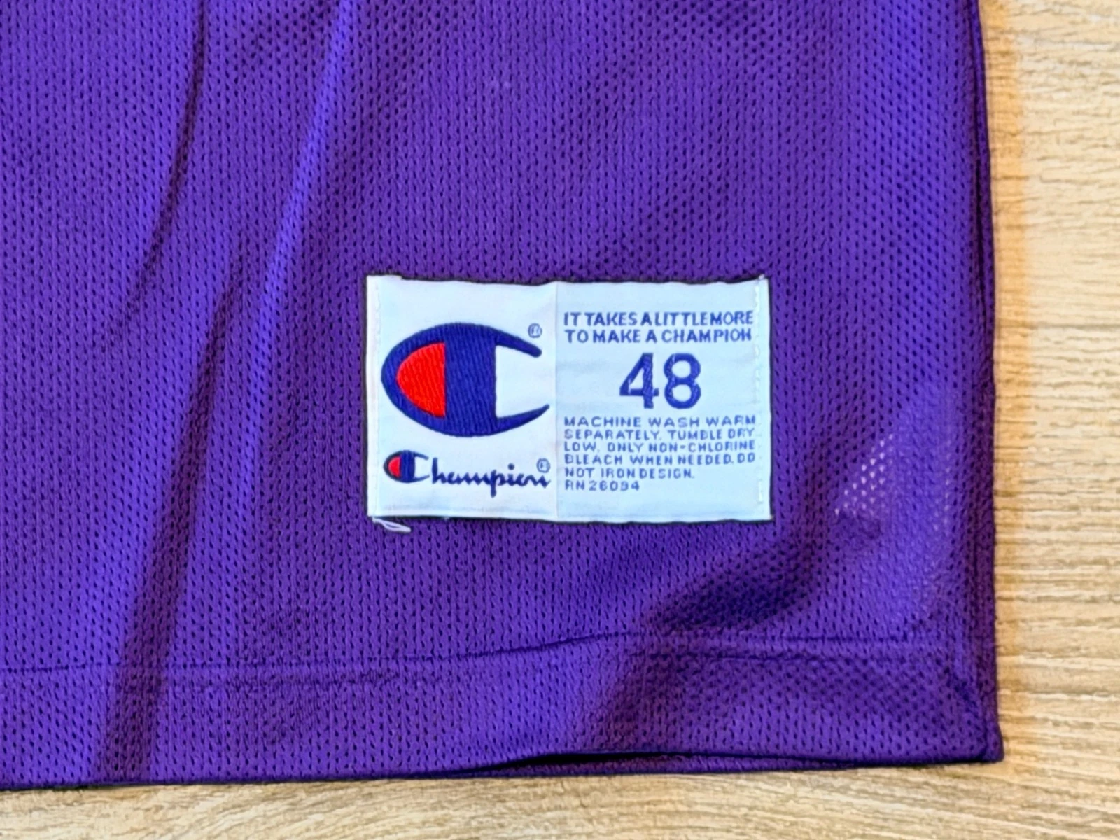 Vintage 1990s Champion Big Logo Phoenix Suns Jason Kidd NBA Basketball Jersey 48 - product detail image 2