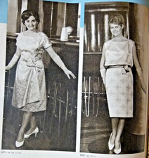 Old fashion booklet from 1962 + sewing patterns, chic combinations party dresses