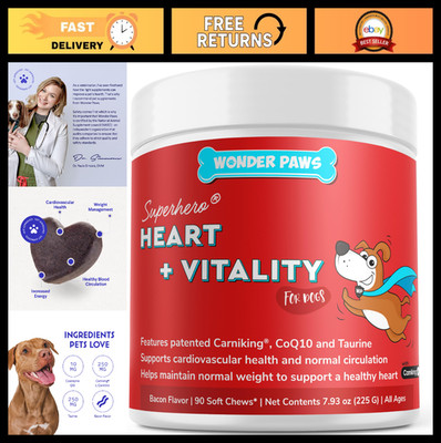 Cardio Support Chews for Dogs - Heart Health, Circulation, Energy & Weight Loss