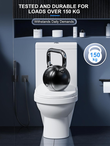 Tavoletta Wc Universali O Forma, Sedile WC, Urea-Formaldeide Chiusura Ammortizza - Foto 8 di 12
