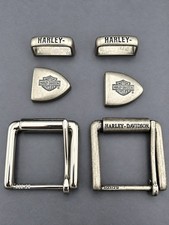 Harley Davidson Belt Buckle Hardware Lot of 6 Silver Tone 2 Sets New Open Box