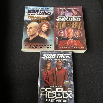 3 X Star Trek Books: Dragon s Honor / The Devils Heart / The First Virtue