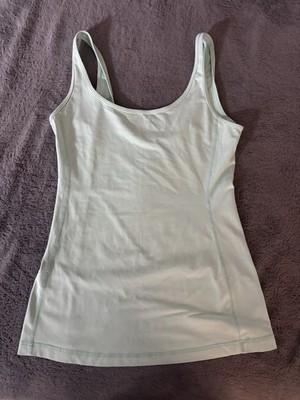 Lululemon Align Waist-Length Tank Top Silver Blue Size 4
