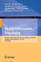 Health Information Processing Hua Xu (U. A.) Taschenbuch Xv Englisch 2024