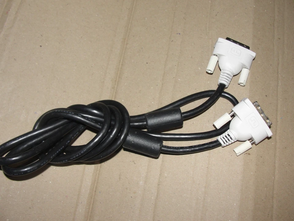 Lote de 50 piezas de cable de video de enlace único DVI-D DVI macho a DVI macho 6 pies Foto 2 de 4