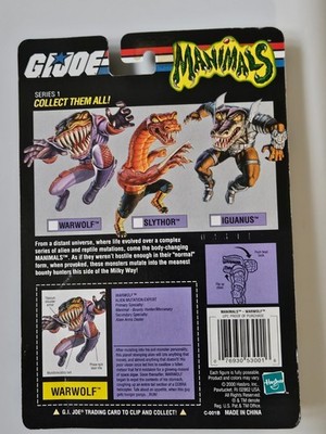 2001 GI Joe Manimals Warwolf MOSC | eBay