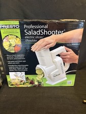 Presto Professional Salad Shooter Electric Slicer Shredder 02970 White