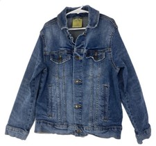 Thereabouts Kids Denim Jacket Blue Wash Size S 8 Recycled Cotton Classic Pockets