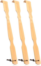 Wooden Bamboo Back Scratcher, 17" Natural Handmade Back-Scratchers for Men and W