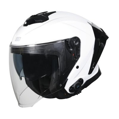 ORIGINAL TRACK BT SOLID Full Face Helmet Glossy White
