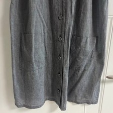 Vintage Japanese Cotton Short Sleeve Dress  Shirt, Size Free