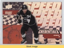 2022-23 Upper Deck Credentials Speed of the Game Rookies Brandt Clarke READ 0d18
