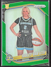 Hailey Van Lith 2025 Panini WNBA Prizm Variation Green Prizm Refractor #139