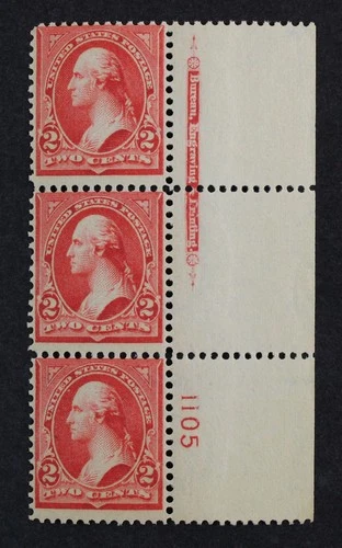 CKStamps: US Stamps Collection Scott#279B Strip Mint H OG