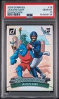 154908734 Jaxson Dart 2025 Panini Donruss #14 Downtown! SP Rookie RC PSA 10
