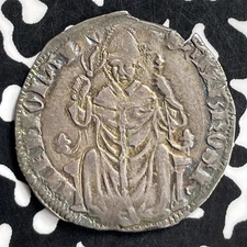 (1355-75) Italy Milan Galaezzo II & Barnabo AR Grosso Lot#JM9743 Silver! Nice!