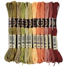 24 Skeins 210 Yards Cross Stitch Floss Variegated Polyester Embroidery Thread Au