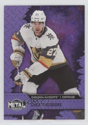 2020-21 Skybox Metal Universe Purple Spectrum 72/199 Shea Theodore #27 rf2