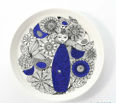 ARABIA Pastoraali Plate 19cm Microwave Oven and Dishwasher Safe