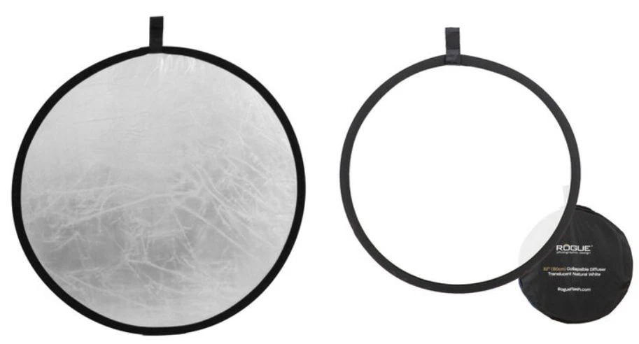 Rogue 2-in-1 Collapsible Reflector - Super Soft Silver / Natural White 32” NEW - Image 2 of 4