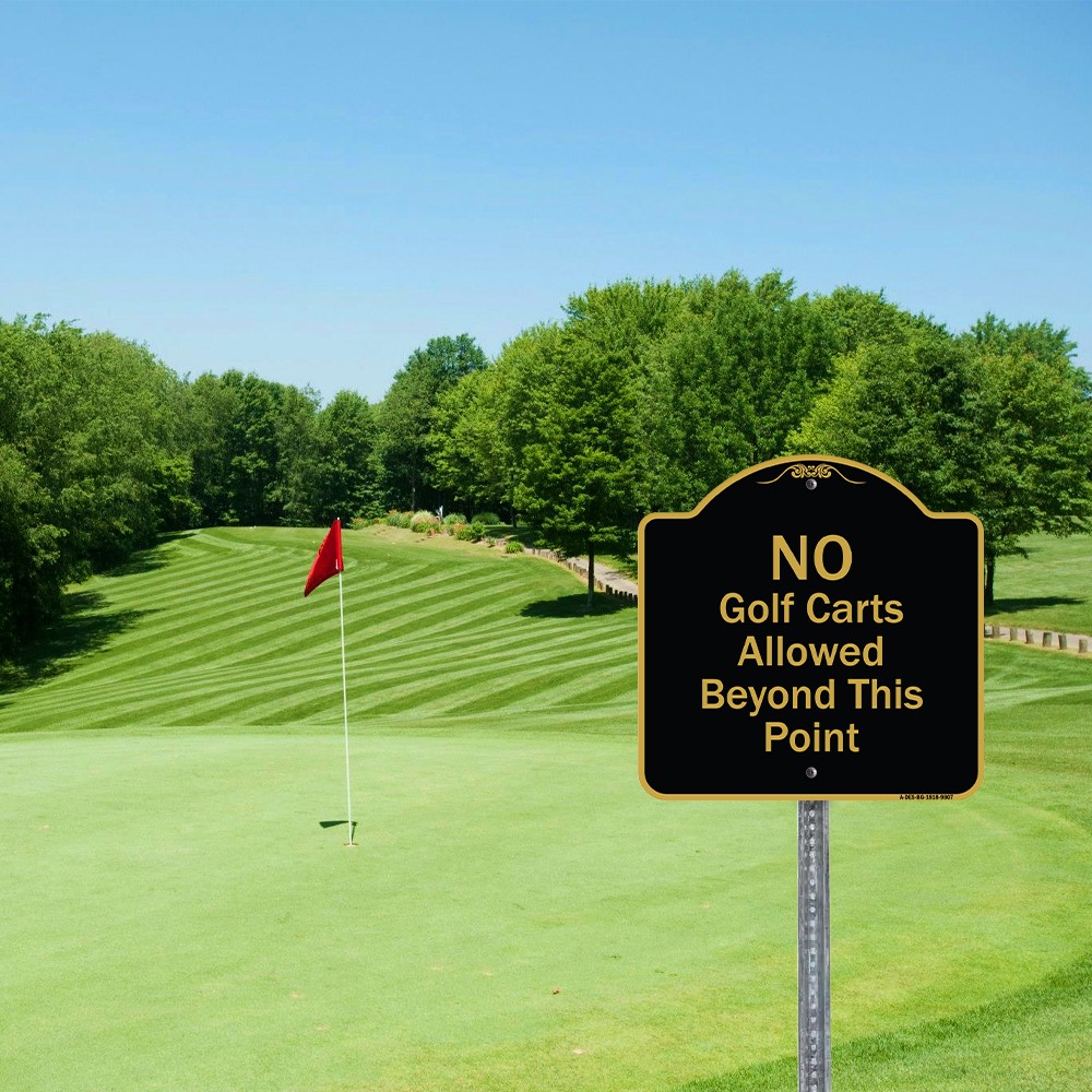 Designer Series - Customer Parking Only Heavy Gauge Aluminum Architectural Sign