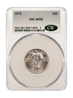 1919 Standing Liberty Silver Quarter AU58 CACG