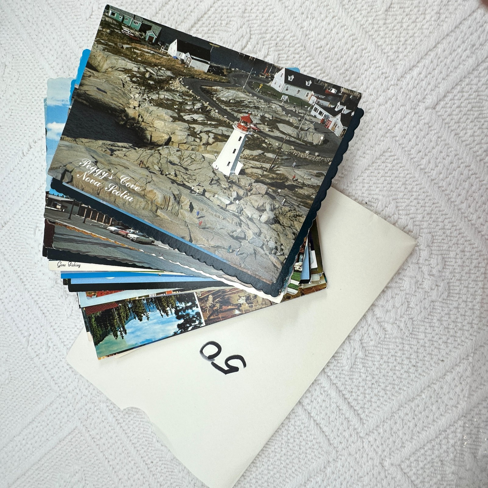 Postcards Random Lot of 50 Topographical and Non Topographical Unused Canada USA