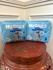 Set of 2 - Huggies Little Swimmers Swim Diapers Size 3 20 Ct 40 total diapers