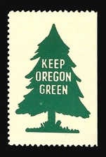 Keep Oregon Green Fire Prevention Poster Stamp