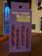4-Pack Kids Tablet Stylus Pen Crayon Style for Tablets - Purple, New