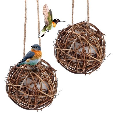 2 Pcs Vogelspielzeug Für Draußen Nistmaterial Wildvögel Vogelhaus