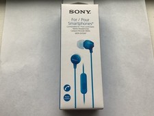Sony in a Box Blue Comfort Fit Port Comfortable Stereo Headphones MDR-EX15AP