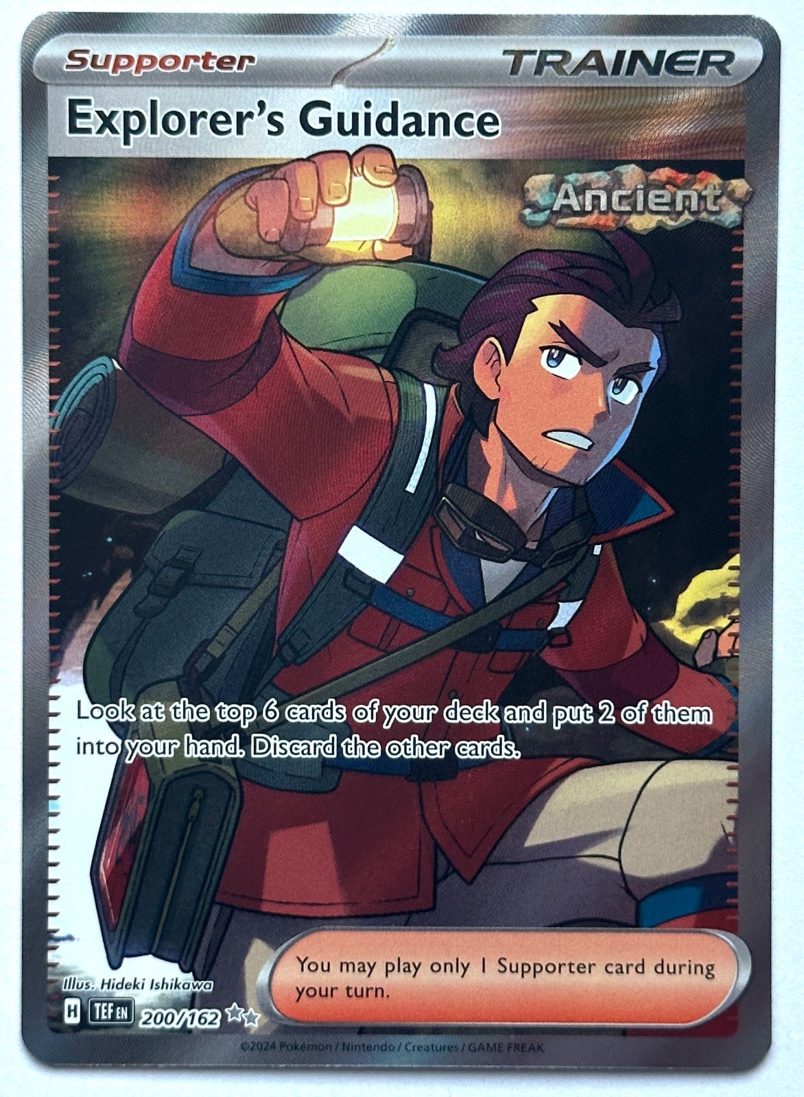 Explorer’s Guidance 200/162 - Pokemon TCG Temporal Forces Ultra Rare Holo - M/NM