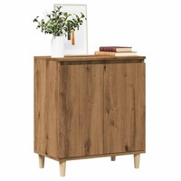 Sideboard Anrichte Schrank Lowboard Wohnzimmer Artisan-Eiche 60X35X70 Cm Holzwer