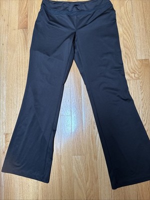 Active Wear Pants Women Large Black Boot Cut