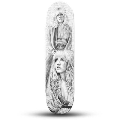 Stevie Nicks I Pencil Drawn Skateboard Art Deck - Limited edition
