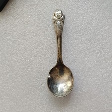 5 Vintage 1940 s Gerber Life Baby Spoon Silver Plated