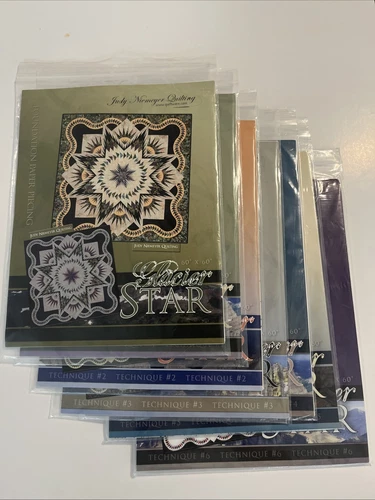 Judy Niemeyer GLACIER STAR Quilt Quilting Patterns Books 1-7  60” X 60” Rare HTF