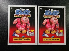 Maynard James Keenan Tool Garbage Pail Kids Spoof Slop Culture Kids 2 Card Set
