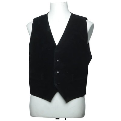Real Leather Studio, Lederweste, Herren, Größe: XL, Schwarz, Leder #GU3