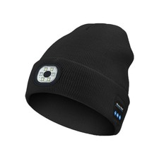 Bluetooth Beanie with a Light,Bluetooth 5.2 HD Stereo,14 Hours Play Time,Buil...